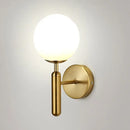 GobekUsa Minimalist Glass Globe Wall Mount Light Fixture for Bedroom Wall Lighting