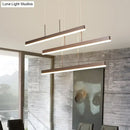 GobekUsa Minimalist Acrylic 3-Tiered Pendant Light for Dining Room or Kitchen Island - Coffee with LED Illumination