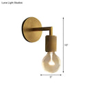 GobekUsa Minimalist Bronze Wall Sconce with Glass Shade Options