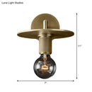 GobekUsa Minimalist Bronze Wall Sconce with Glass Shade Options