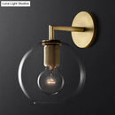 GobekUsa Minimalist Bronze Wall Sconce with Glass Shade Options