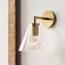 GobekUsa Minimalist Bronze Wall Sconce with Glass Shade Options