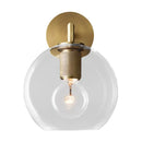 GobekUsa Minimalist Bronze Wall Sconce with Glass Shade Options