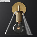 GobekUsa Minimalist Bronze Wall Sconce with Glass Shade Options