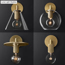 GobekUsa Minimalist Bronze Wall Sconce with Glass Shade Options