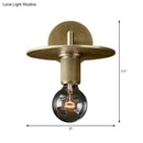 GobekUsa Minimalist Bronze Wall Sconce with Glass Shade Options