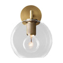 GobekUsa Minimalist Bronze Wall Sconce with Glass Shade Options