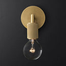 GobekUsa Minimalist Bronze Wall Sconce with Glass Shade Options