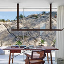 GobekUsa BELT LED Pendant Lamp: Minimalist Leather Hanging Light for Dining Room Home Decor