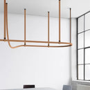 GobekUsa BELT LED Pendant Lamp: Minimalist Leather Hanging Light for Dining Room Home Decor