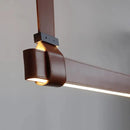 GobekUsa BELT LED Pendant Lamp: Minimalist Leather Hanging Light for Dining Room Home Decor
