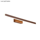 GobekUsa Minimalist Iron Sconce: 16"/23.5"/31.5" LED Vanity Wall Light, Brown Finish - Warm/White Light, Ideal for Bathrooms
