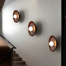 GobekUsa Wooden Tray-Style Wall Sconce - Minimalist 1 Head Light Fixture for Living Room
