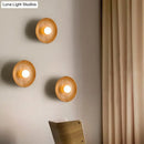 GobekUsa Wooden Tray-Style Wall Sconce - Minimalist 1 Head Light Fixture for Living Room