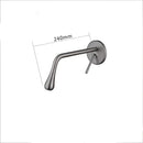 GobekUsa Brushed Gold Basin Faucet, Hot & Cold Mixer Tap, In-Wall Water Drop Faucet