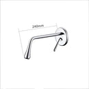 GobekUsa Brushed Gold Basin Faucet, Hot & Cold Mixer Tap, In-Wall Water Drop Faucet
