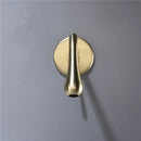 GobekUsa Brushed Gold Basin Faucet, Hot & Cold Mixer Tap, In-Wall Water Drop Faucet