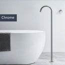 GobekUsa Brushed Gold Black Floor Mounted Bathtub Shower Faucet