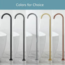 GobekUsa Brushed Gold Black Floor Mounted Bathtub Shower Faucet