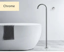 GobekUsa Brushed Gold Black Floor Mounted Bathtub Shower Faucet