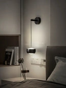 GobekUsa Copper Adjustable Wall Lamp for Bedroom LED Reading Light