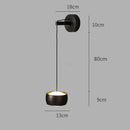 GobekUsa Copper Adjustable Wall Lamp for Bedroom LED Reading Light