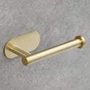 Minimalist brushed gold stainless steel tissue holder bathroom stand by Decorbites