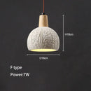 GobekUsa Concrete Ceiling Hanging Pendant Chandelier for Bedroom, Restaurant, and Bar
