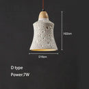 GobekUsa Concrete Ceiling Hanging Pendant Chandelier for Bedroom, Restaurant, and Bar
