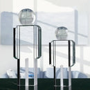 GobekUsa Crystal Man Statue Glass Figure Sculpture Home Decor Ornaments