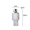 GobekUsa Crystal Man Statue Glass Figure Sculpture Home Decor Ornaments