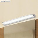 GobekUsa Minimalist LED Vanity Wall Light with Ultra-Thin Acrylic Design - 9"/16.5" - Warm/White - Chrome Finish for Bathroom