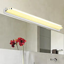GobekUsa Minimalist LED Vanity Wall Light with Ultra-Thin Acrylic Design - 9"/16.5" - Warm/White - Chrome Finish for Bathroom