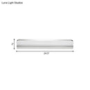 GobekUsa Minimalist LED Vanity Wall Light with Ultra-Thin Acrylic Design - 9"/16.5" - Warm/White - Chrome Finish for Bathroom