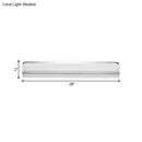 GobekUsa Minimalist LED Vanity Wall Light with Ultra-Thin Acrylic Design - 9"/16.5" - Warm/White - Chrome Finish for Bathroom