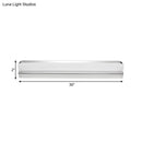 GobekUsa Minimalist LED Vanity Wall Light with Ultra-Thin Acrylic Design - 9"/16.5" - Warm/White - Chrome Finish for Bathroom