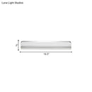 GobekUsa Minimalist LED Vanity Wall Light with Ultra-Thin Acrylic Design - 9"/16.5" - Warm/White - Chrome Finish for Bathroom