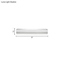 GobekUsa Minimalist LED Vanity Wall Light with Ultra-Thin Acrylic Design - 9"/16.5" - Warm/White - Chrome Finish for Bathroom