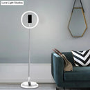 GobekUsa Minimalist Circular Metal USB Vanity Lamp with LED Fill Light for Mobile Phone Holder - Black/White/Pink