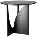GobekUsa Circular Walnut Wood Coffee Table for Living Room with Solid Nordic Design