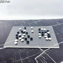 GobekUsa Geometric Chess Set - Minimalist Chessboard & Pieces for Casual Games