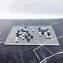 GobekUsa Geometric Chess Set - Minimalist Chessboard & Pieces for Casual Games
