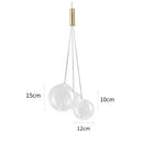 GobekUsa Glass Bubble LED Pendant Lamp for Restaurant, Bar, and Display Window