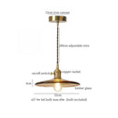 GobekUsa Glass LED Hanging Lamp | Minimalist Copper Pendant Light