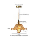 GobekUsa Glass LED Hanging Lamp | Minimalist Copper Pendant Light
