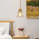 GobekUsa Glass LED Hanging Lamp | Minimalist Copper Pendant Light