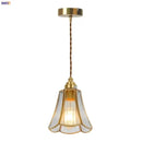 GobekUsa Glass LED Hanging Lamp | Minimalist Copper Pendant Light
