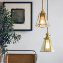 GobekUsa Glass LED Hanging Lamp | Minimalist Copper Pendant Light