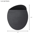 GobekUsa Modern Round Metal Wall Sconce Light - Black/Grey/White LED - Corridor Wall Mount