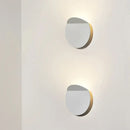 GobekUsa Modern Round Metal Wall Sconce Light - Black/Grey/White LED - Corridor Wall Mount